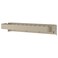Wall Shelf With 4 Hooks Beige 55X10 Cm
