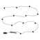 LED Lighting Chain With 12 Bulbs Outdoor/Battery-Operated Black