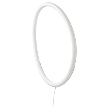 LED Wall Lamp White Metal/Circle