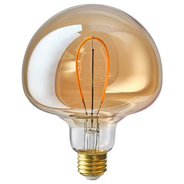 LED Bulb E27 150 Lumen Mushroom Brown Clear Glass 120 Mm