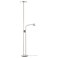 LED Floor Uplighter/Reading Lamp Dimmable/Nickel-Plated 180 Cm