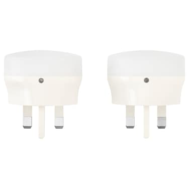2 In Pack LED Nightlight With Sensor White