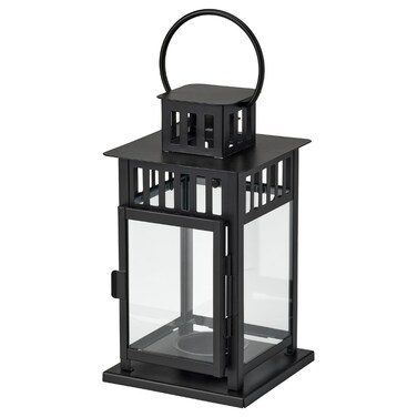 Lantern For Tealight In/Outdoor Black 20 Cm