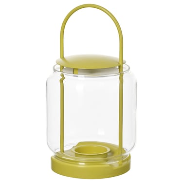 Lantern For Tealight In/Outdoor Yellow 21 Cm