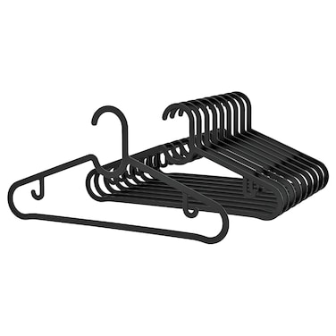Hanger Black 10 In Pack