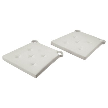 Chair Pad Natural 2 In Pack 42/35X40X4 Cm