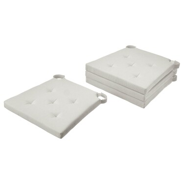 Chair Pad Natural 4 In Pack 42/35X40X4 Cm