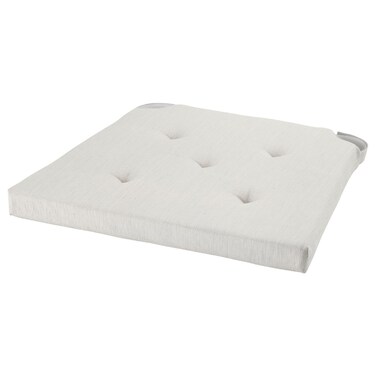 Chair Pad Natural 42/35X40X4 Cm