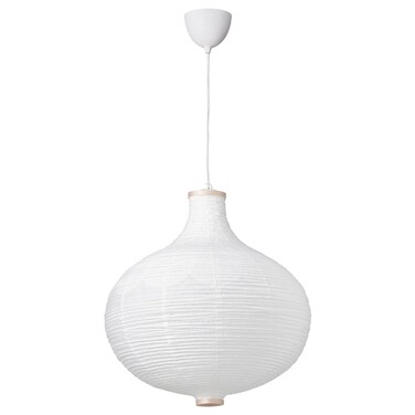 Pendant Lamp Onion Shape/White 57 Cm