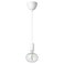 Pendant Lamp With Light Bulb White/Ellipse Shaped Multicolour