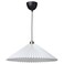 Pendant Lamp Pleated White 59 Cm