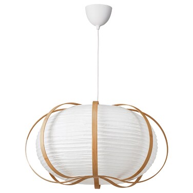 Pendant Lamp White Bamboo 67 Cm