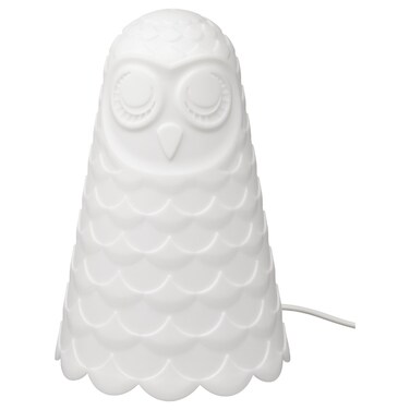 Table Lamp White/Owl 23 Cm