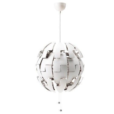 Pendant Lamp White/Silver-Colour 52 Cm