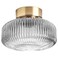 Ceiling Lamp Brass/Grey Clear Glass 27 Cm