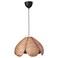 Pendant Lamp Handmade Rattan/Black 45 Cm