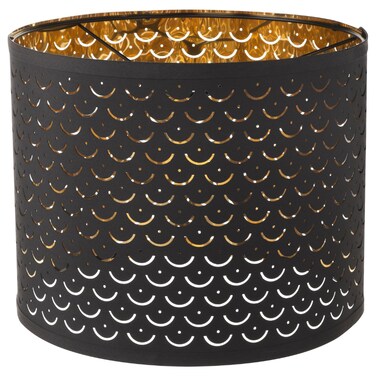 Lamp Shade Black/Brass-Colour 32 Cm