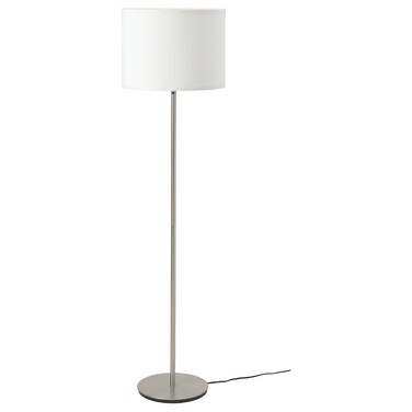 Floor Lamp White/Nickel-Plated