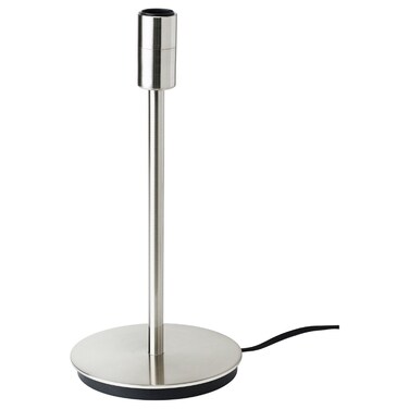 Table Lamp Base Nickel-Plated 30 Cm
