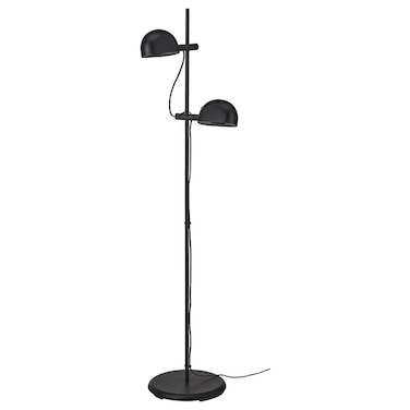 Floor Lamp With 2-Spot Black