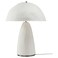 Table Lamp White Moulded Paper Pulp 46 Cm