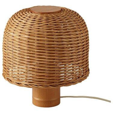 Table Lamp Bamboo/Rattan 27 Cm