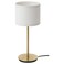 Table Lamp White/Brass 41 Cm