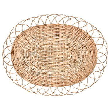 Place Mat Natural/Rattan Handmade 35 Cm