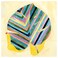 Picture Striped Leaf 90X90 Cm