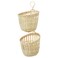 Basket Hanging Set Of 2 Handmade Bamboo