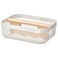 Basket With Compartments White 33X24X11 Cm