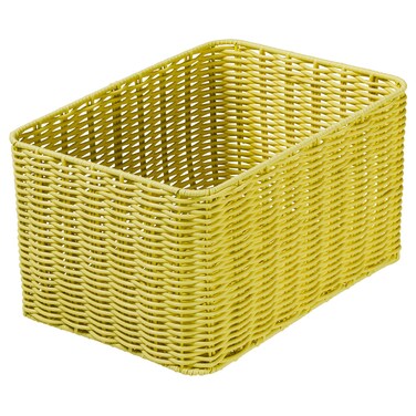 Basket Light Yellow 25X35X19 Cm