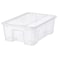 Box With Lid Transparent 39X28X14 Cm/11 L