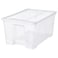 Box With Lid Transparent 57X39X28 Cm/45 L
