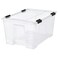 Box With Lid/Clip Lock Transparent/Black 57X39X29 Cm/45 L