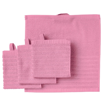 Washcloth Pink 4 In Pack 30X30 Cm