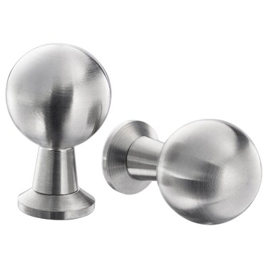 2 In Pack Knob Stainless Steel 20 Mm