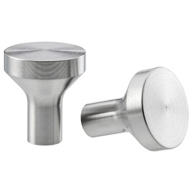 2 In Pack Knob Stainless Steel 21 Mm