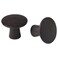 2 In Pack Knob Brown 37 Mm