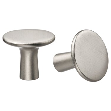 2 In Pack Knob Stainless Steel Colour 30 Mm