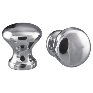 2 In Pack Knob Chrome-Plated 20 Mm