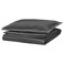 Duvet Cover And Pillowcase Dark Grey 150X200/50X80 Cm