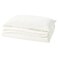 Duvet Cover And Pillowcase White 150X200/50X80 Cm