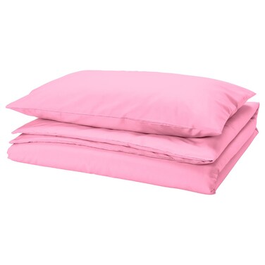 Duvet Cover And Pillowcase Pink 150X200/50X80 Cm