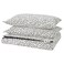 Duvet Cover And 2 Pillowcases Black White/Dotted 240X220/50X80 Cm