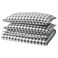 Duvet Cover And 2 Pillowcases Anthracite White/Check 240X220/50X80 Cm