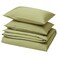 Duvet Cover And 2 Pillowcases Beige/Green 240X220/50X80 Cm