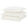 Duvet Cover And 2 Pillowcases White 240X220/50X80 Cm