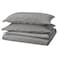 Duvet Cover And 2 Pillowcases Grey 240X220/50X80 Cm