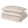 Duvet Cover And 2 Pillowcases Light Beige 240X220/50X80 Cm